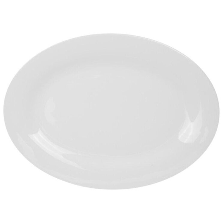 блюдо serax овальное белое 1 шт Блюдо овальное Кулинарк Сфера белое 35 см