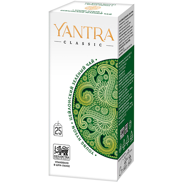 Чай зеленый Yantra классик 2x25 пакетиков чай органический tipson ашваганда с имбирем и персиком 25 пакетиков