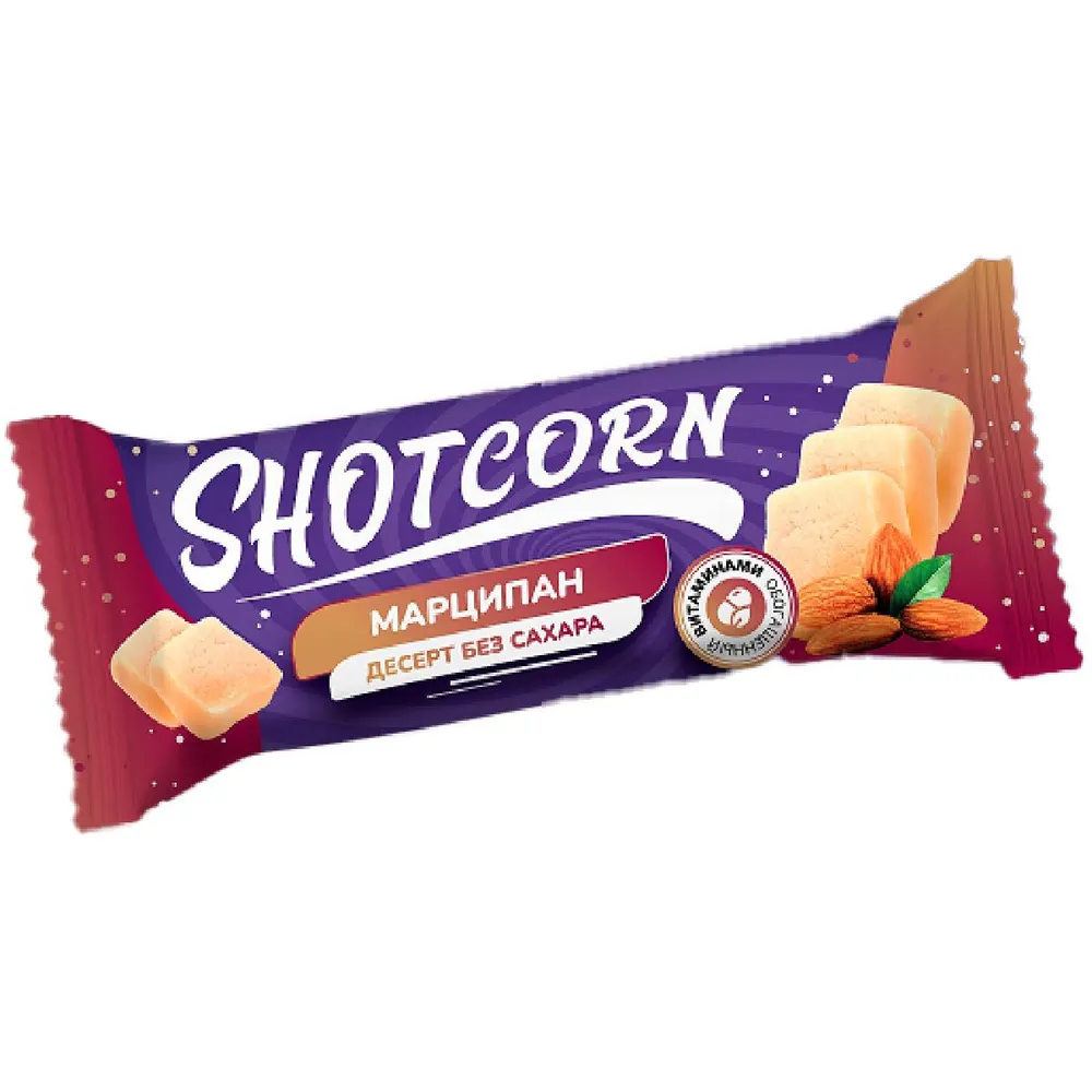 Десерт Shotcorn Марципан без сахара 40 г насадка кондитерская капкейк