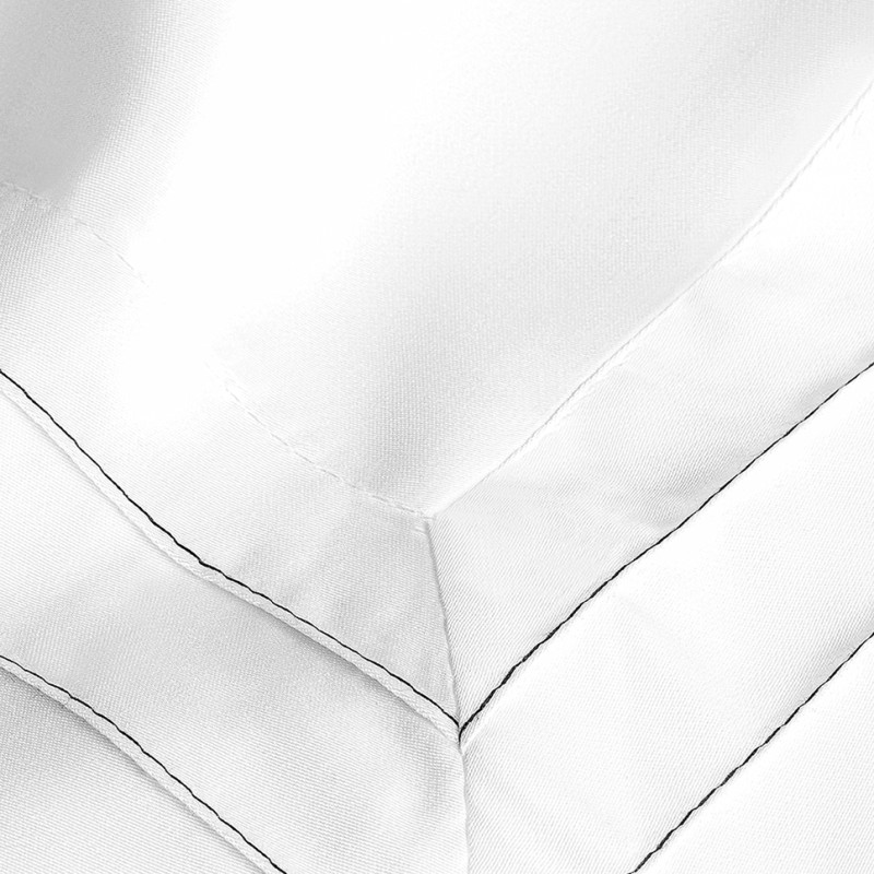 фото Комплект наволочек togas эдем белый с черной отстр. 50х70, 2предмета