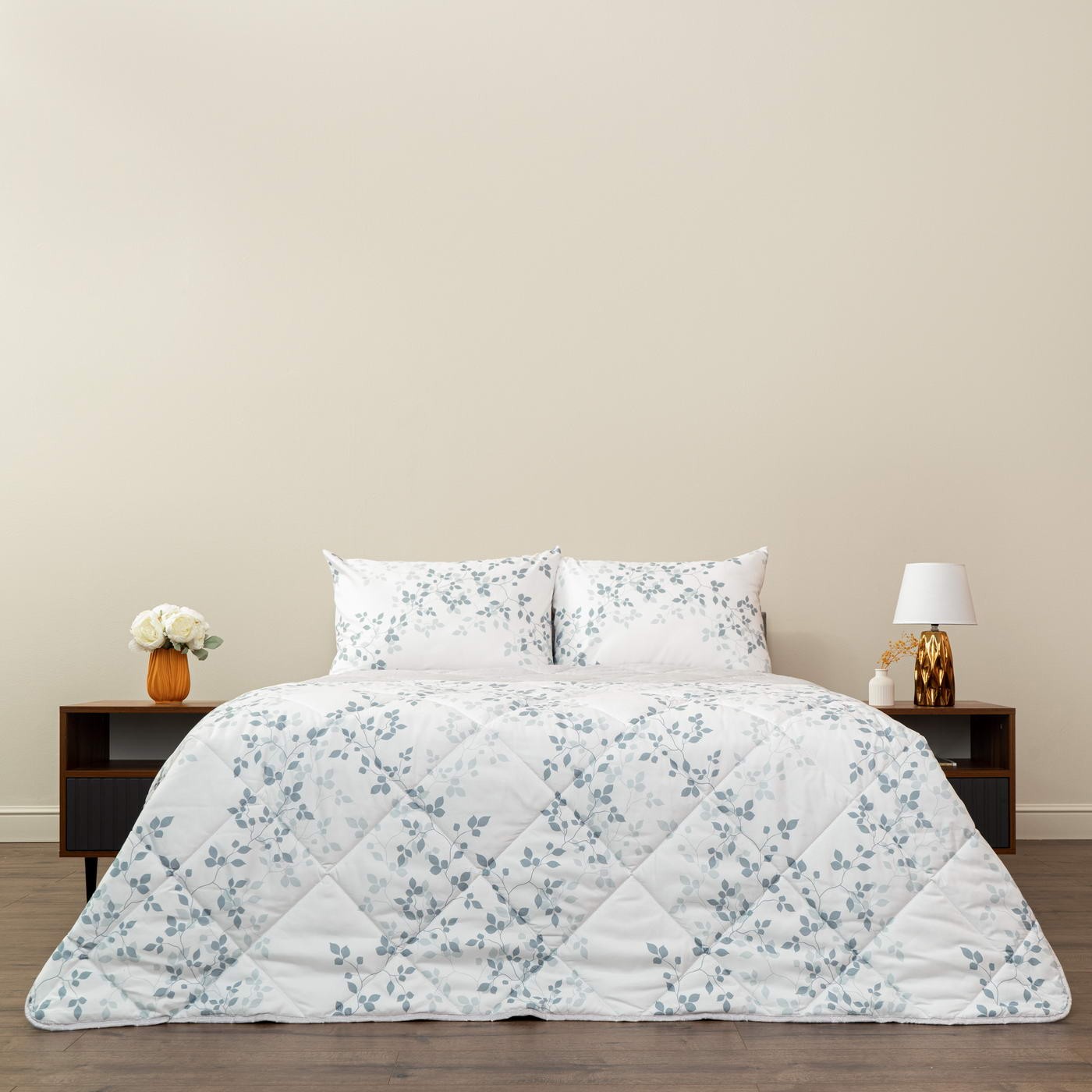 Комплект постельного белья с одеялом Sofi De Marko Массимо №18 Двуспальный, цвет светло-серый, размер Двуспальный