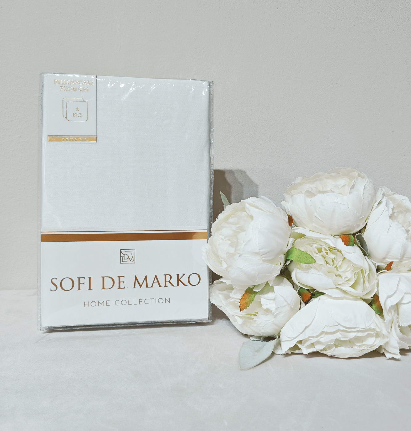 Комплект наволочек Sofi De Marko Флер№11 сатин 2шт 50х70 см, цвет персиковый - фото 5