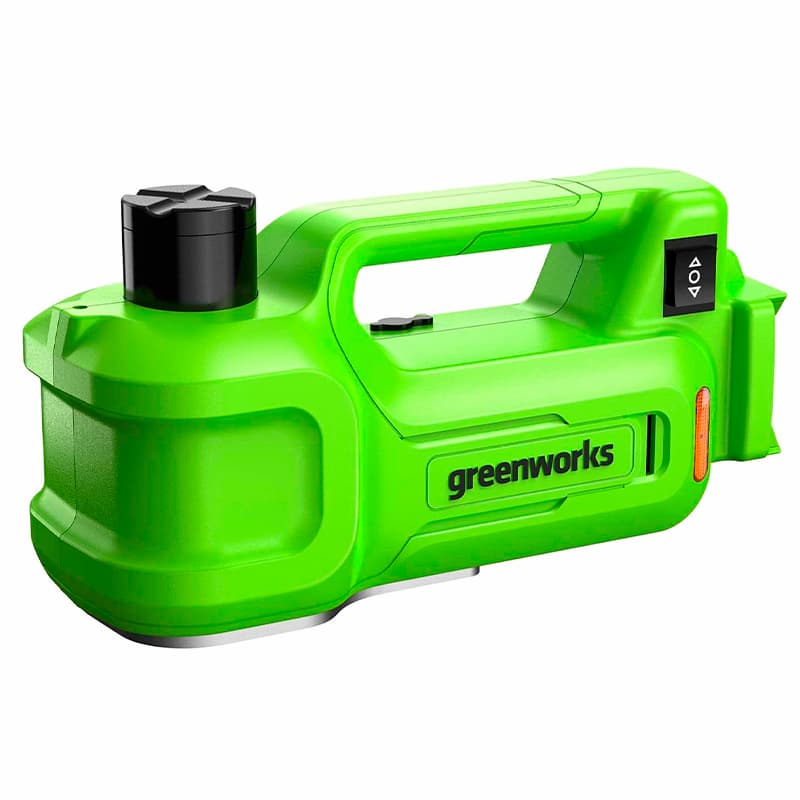 Домкрат аккумуляторный Greenworks G24JACK, цвет зеленый
