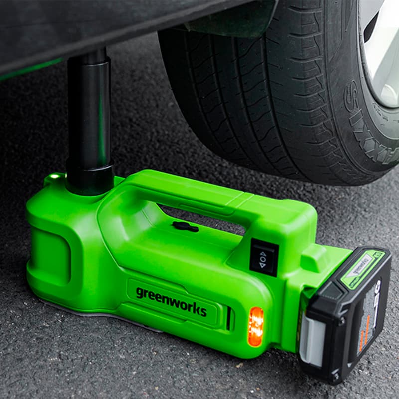 фото Домкрат аккумуляторный greenworks g24jack