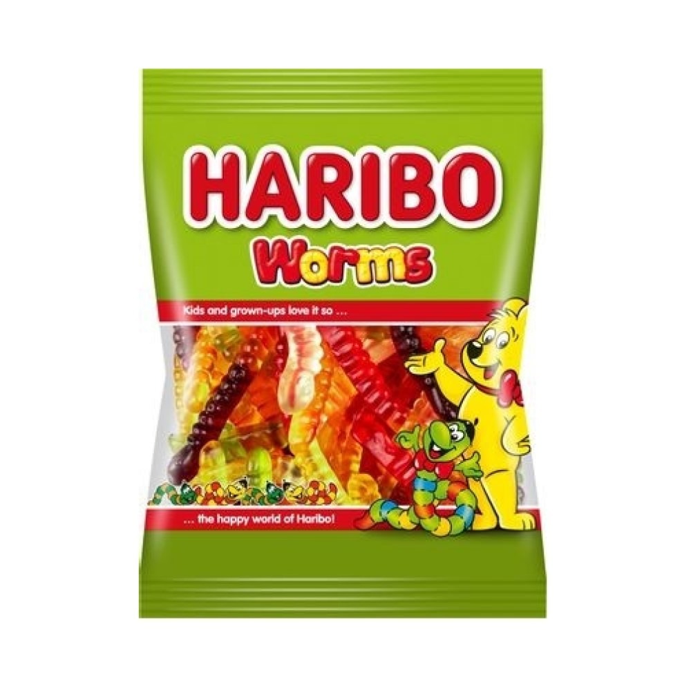 Жевательный мармелад Haribo червячки 80 г haribo жевательный мармелад стармикс starmix 3 шт по 155 гр