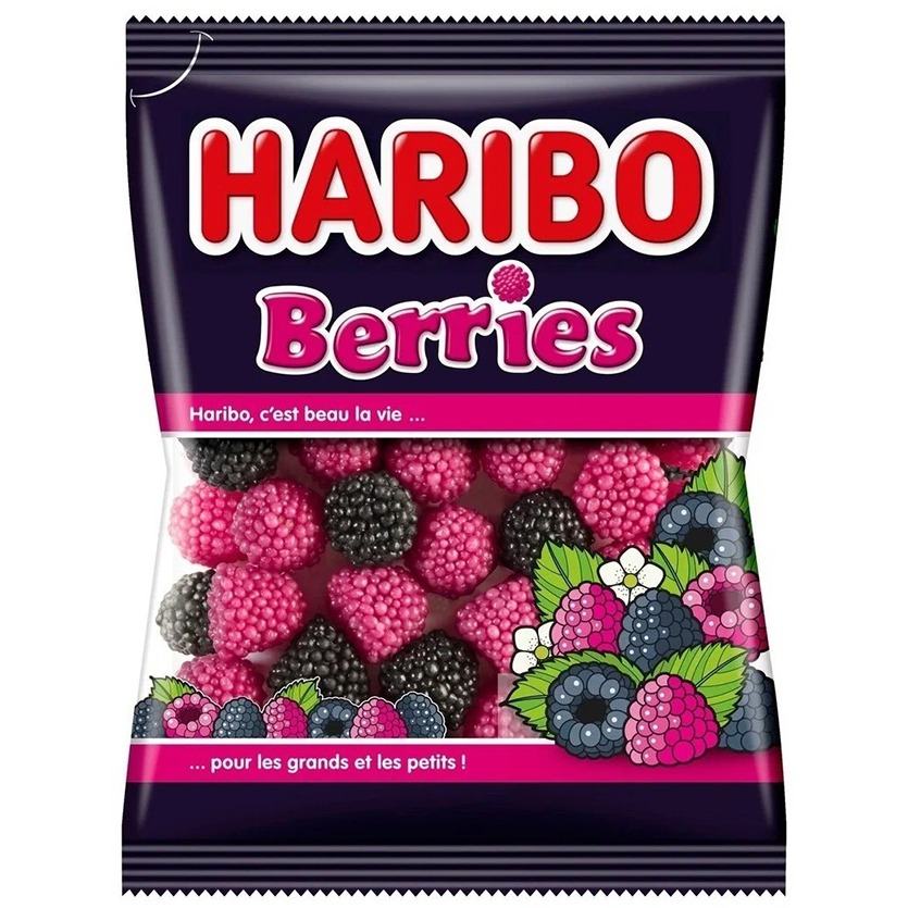 Жевательный мармелад Haribo ягоды 80 г haribo жевательный мармелад стармикс starmix 3 шт по 155 гр
