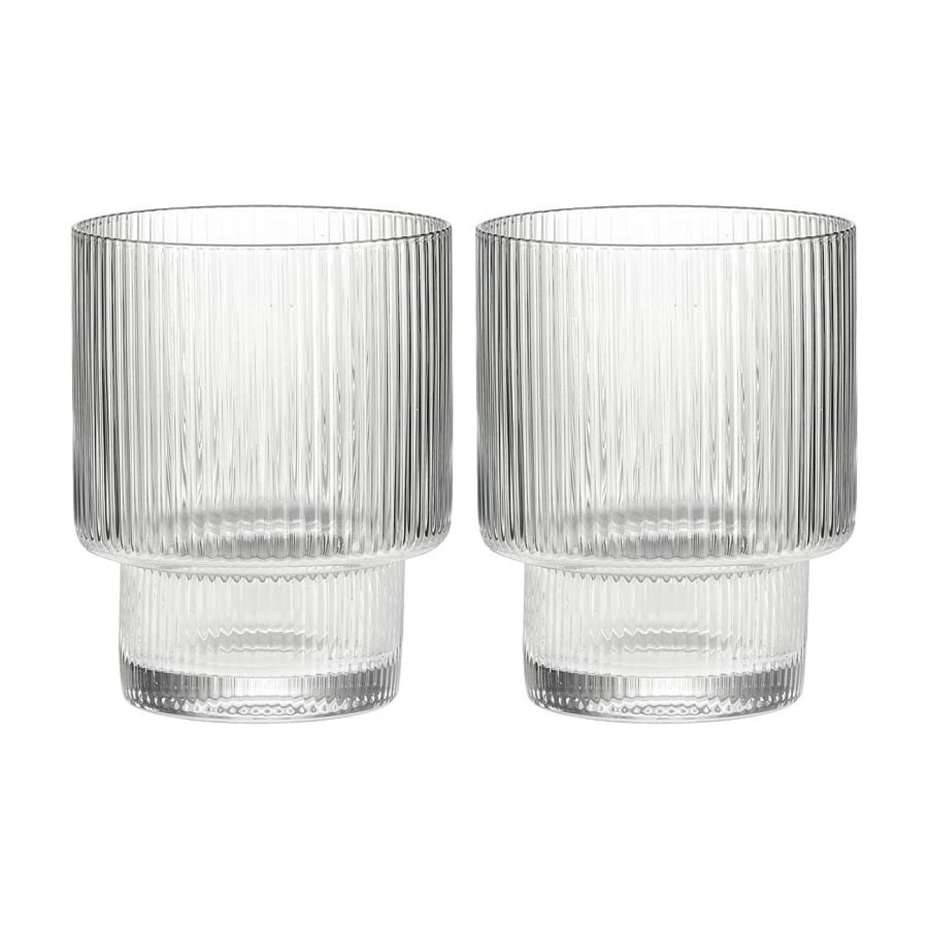 Набор стаканов Pozzi Milano 1876 Modern classic для воды прозрачный 0.32 л 2 предмета набор стаканов maxwell
