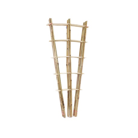 Решетка тройная для вьюнов China United бамбук 0.85/3, цвет коричневый