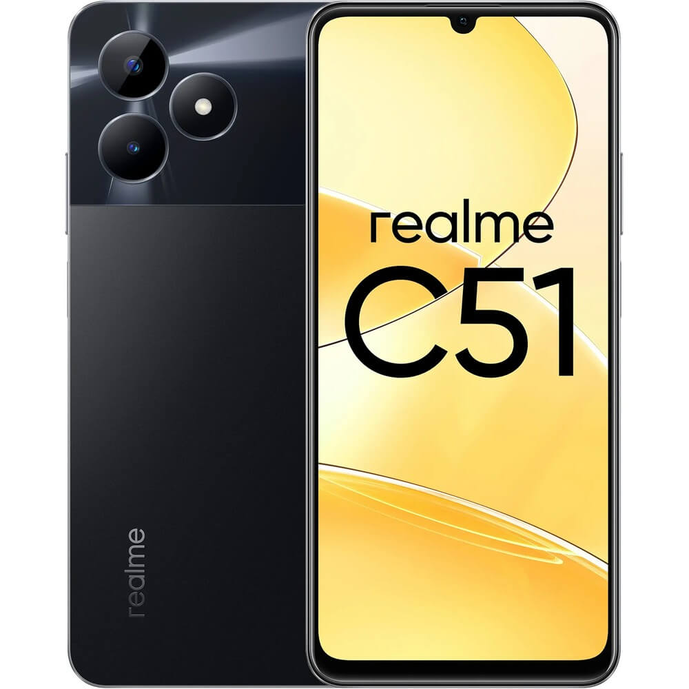 Смартфон Realme C51 4 ГБ+64 ГБ черный