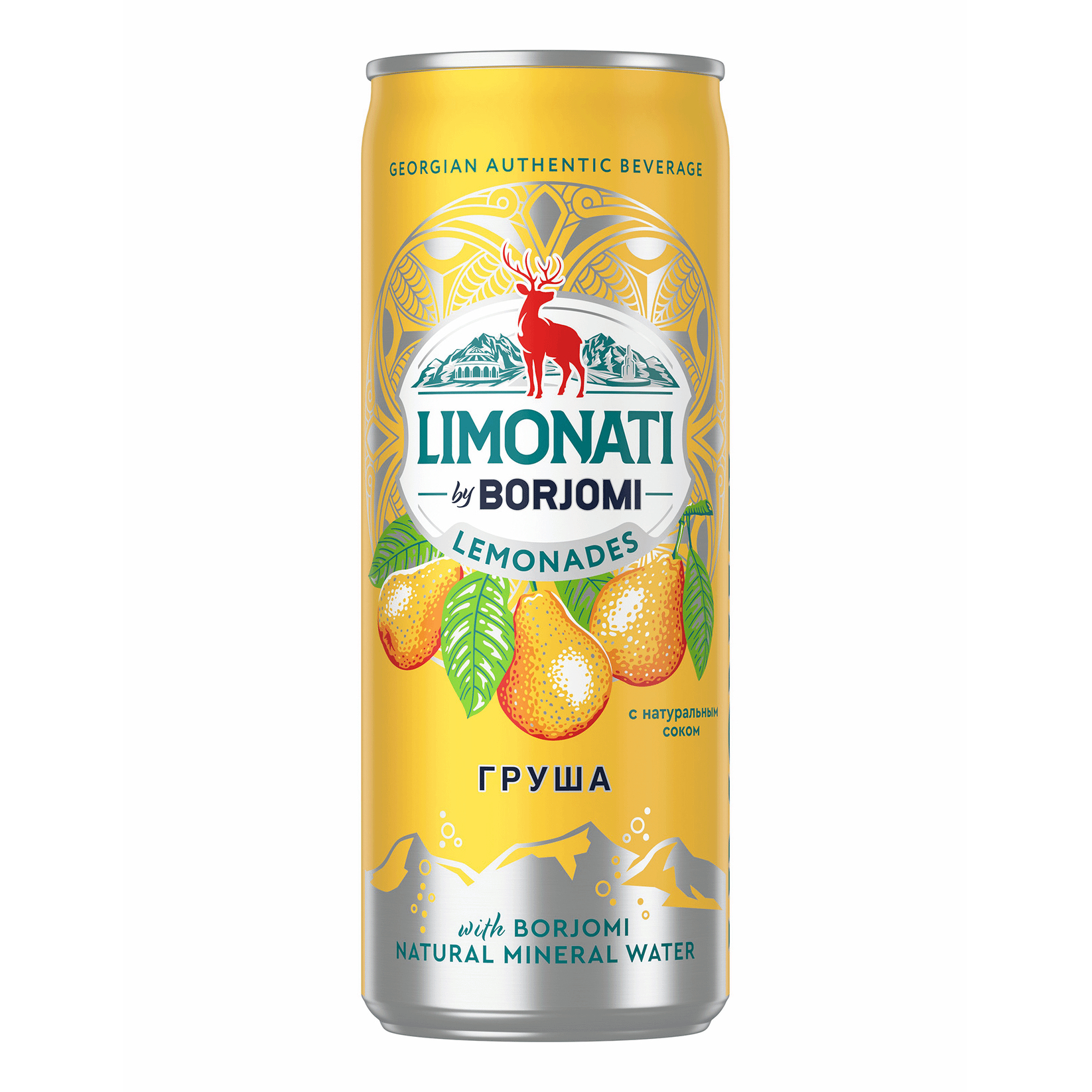 Лимонад газированный Borjomi Груша 0,33 л лимонад зедазени груша газированный 1 л