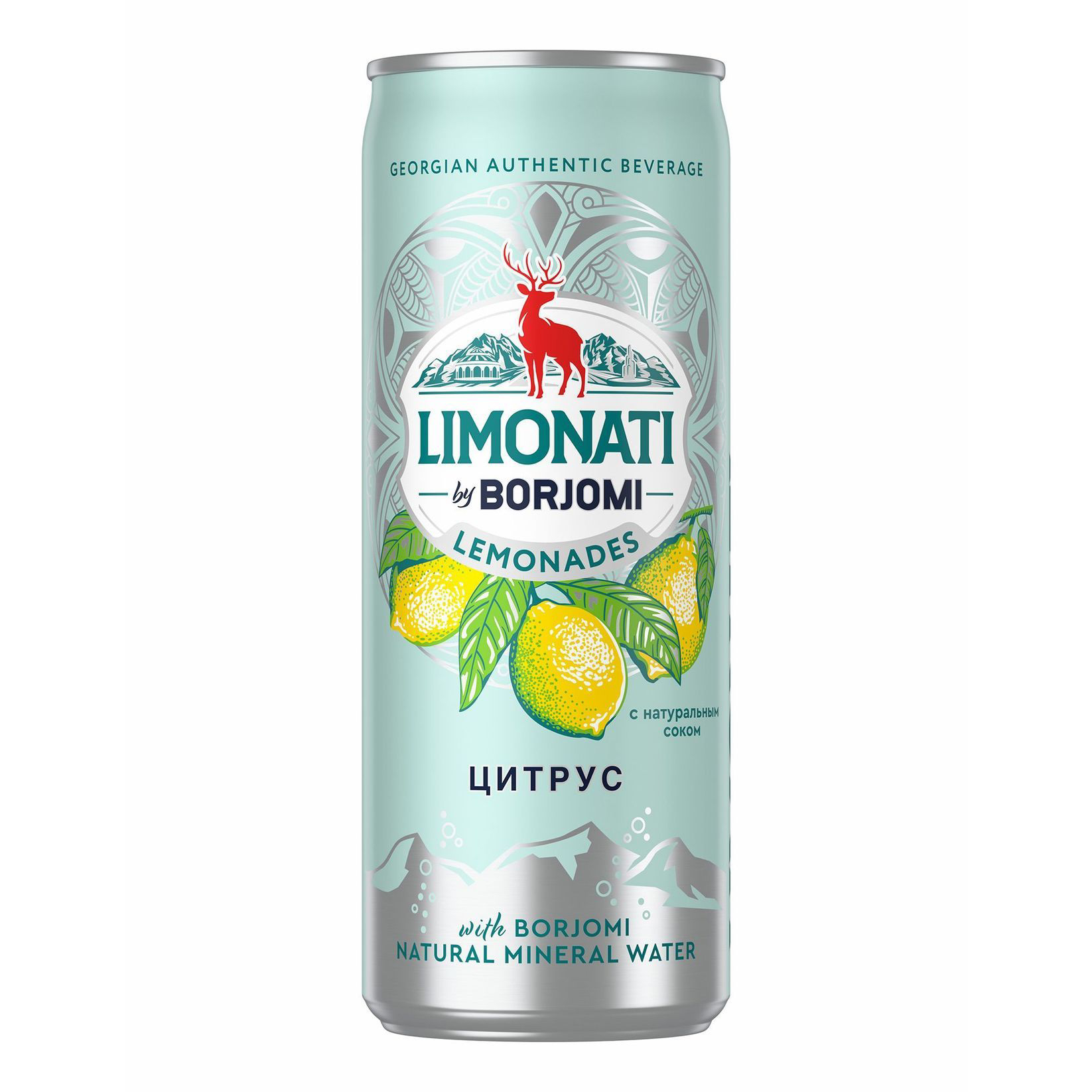 Лимонад газированный Borjomi Цитрус 0,33 л лимонад зедазени груша газированный 1 л
