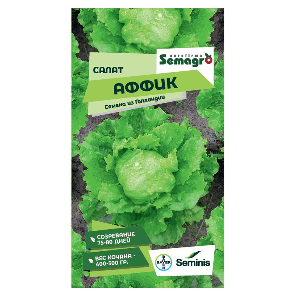 Семена Seminis салат аффик салат 4 сезона кочанный 1г ранн евро сем 10 ед товара