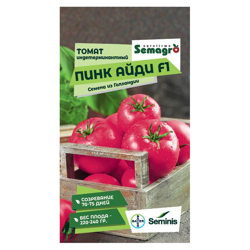 Семена Seminis томат индетерминант. Пинк айди f1 томат непасынкующийся розовый уральский дачник