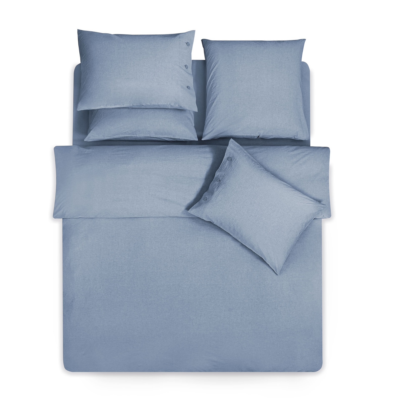 Комплект постельного белья Prime Prive Смоген Двуспальный голубой, размер Двуспальный - фото 4