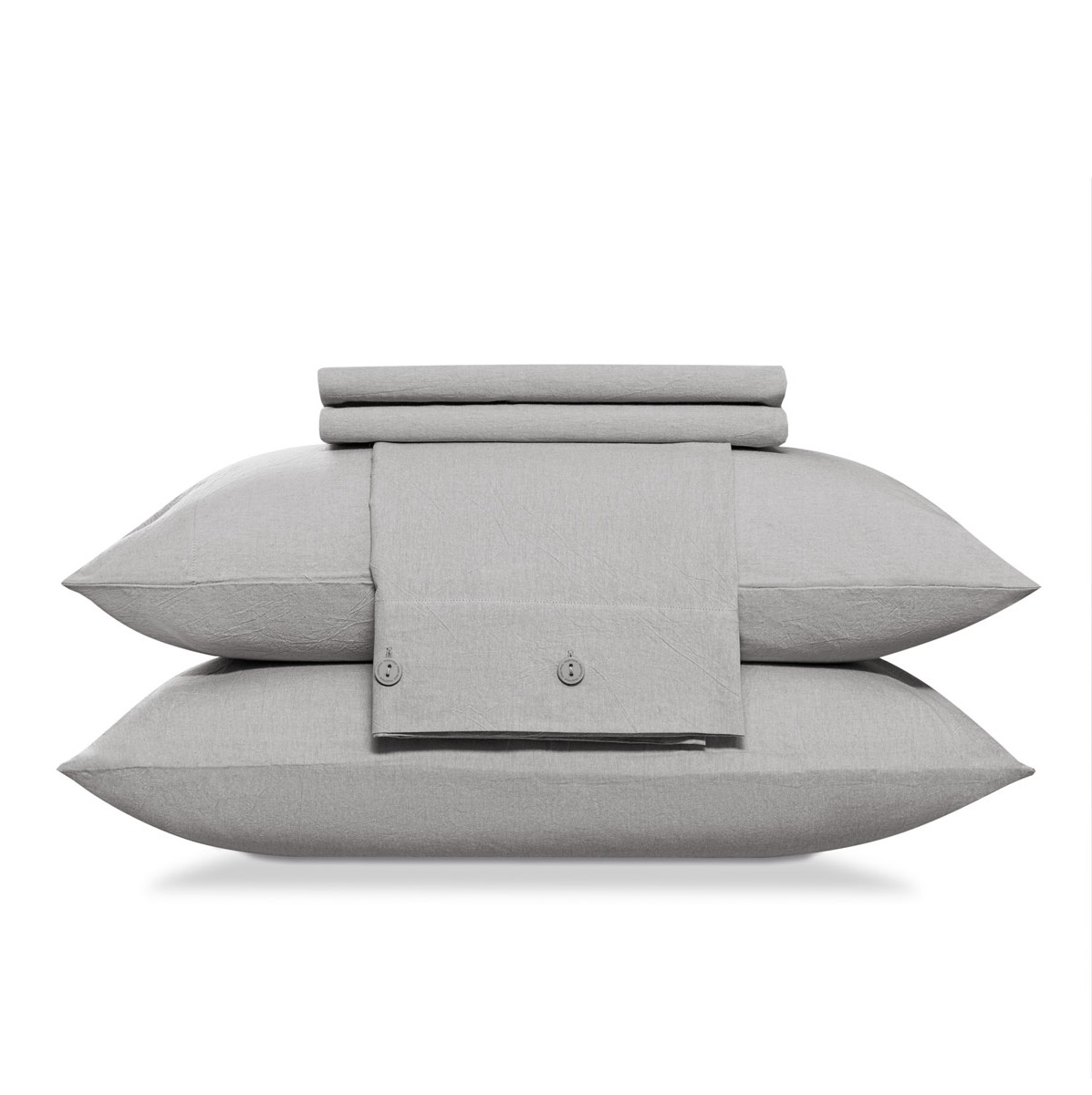 Комплект постельного белья Prime Prive Смоген Двуспальный кинг сайз светло-серый, размер Кинг сайз - фото 14