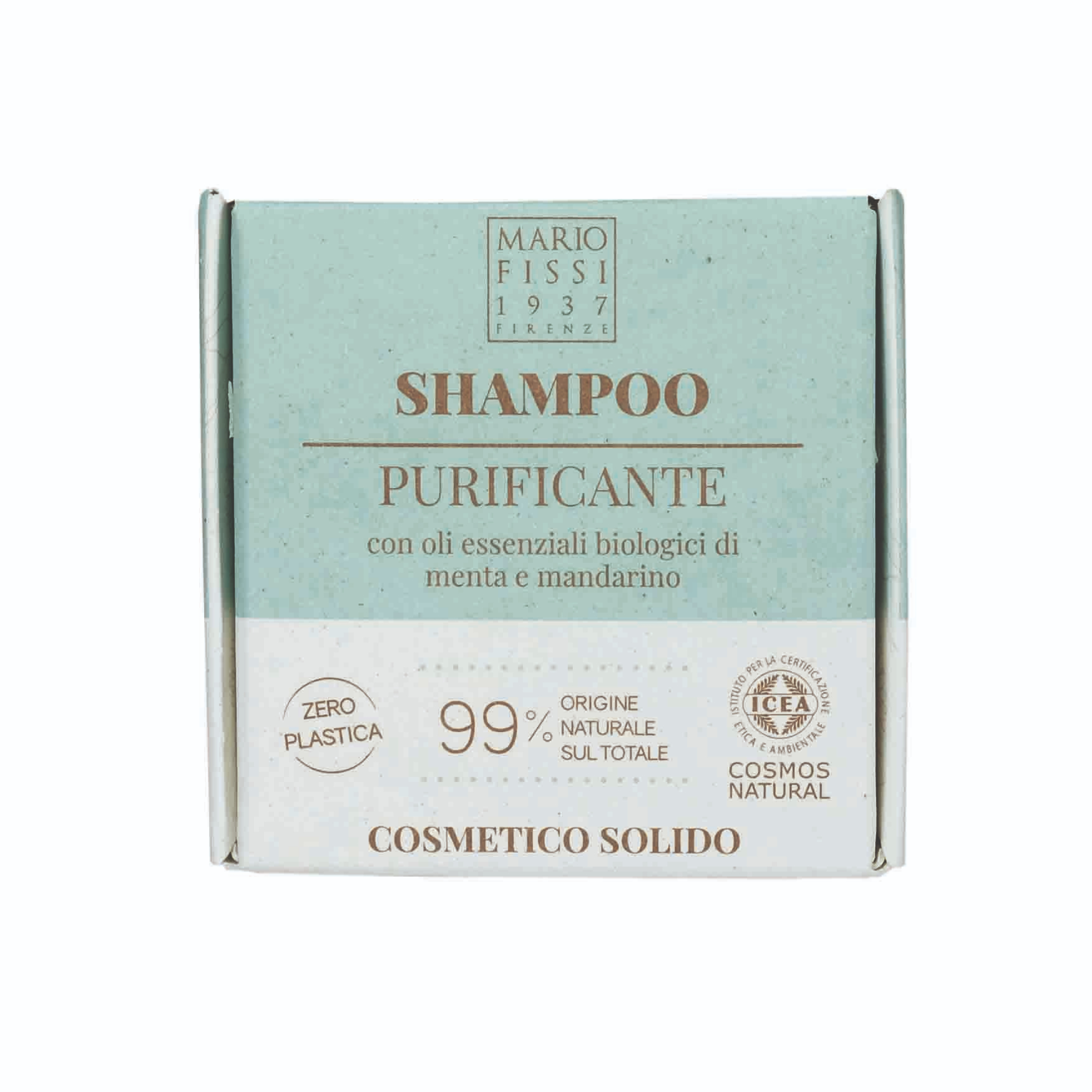Твердый шампунь для волос Mario Fissi 1937 Solid cosmetics Purificante Очищающий 50 г твердый шампунь для волос mario fissi 1937 solid cosmetics rivitalizzante восстанавливающий 50 г