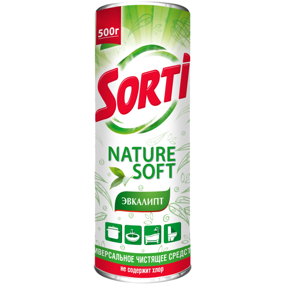 Средство чистящее Sorti Эвкалипт 500 г средство чистящее sorti контроль чистоты 500 г