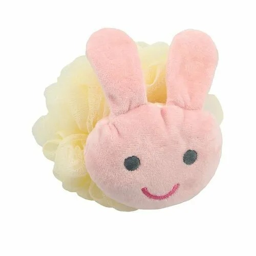 Мочалка-шар для тела Deco Funny bunny, цвет розовый