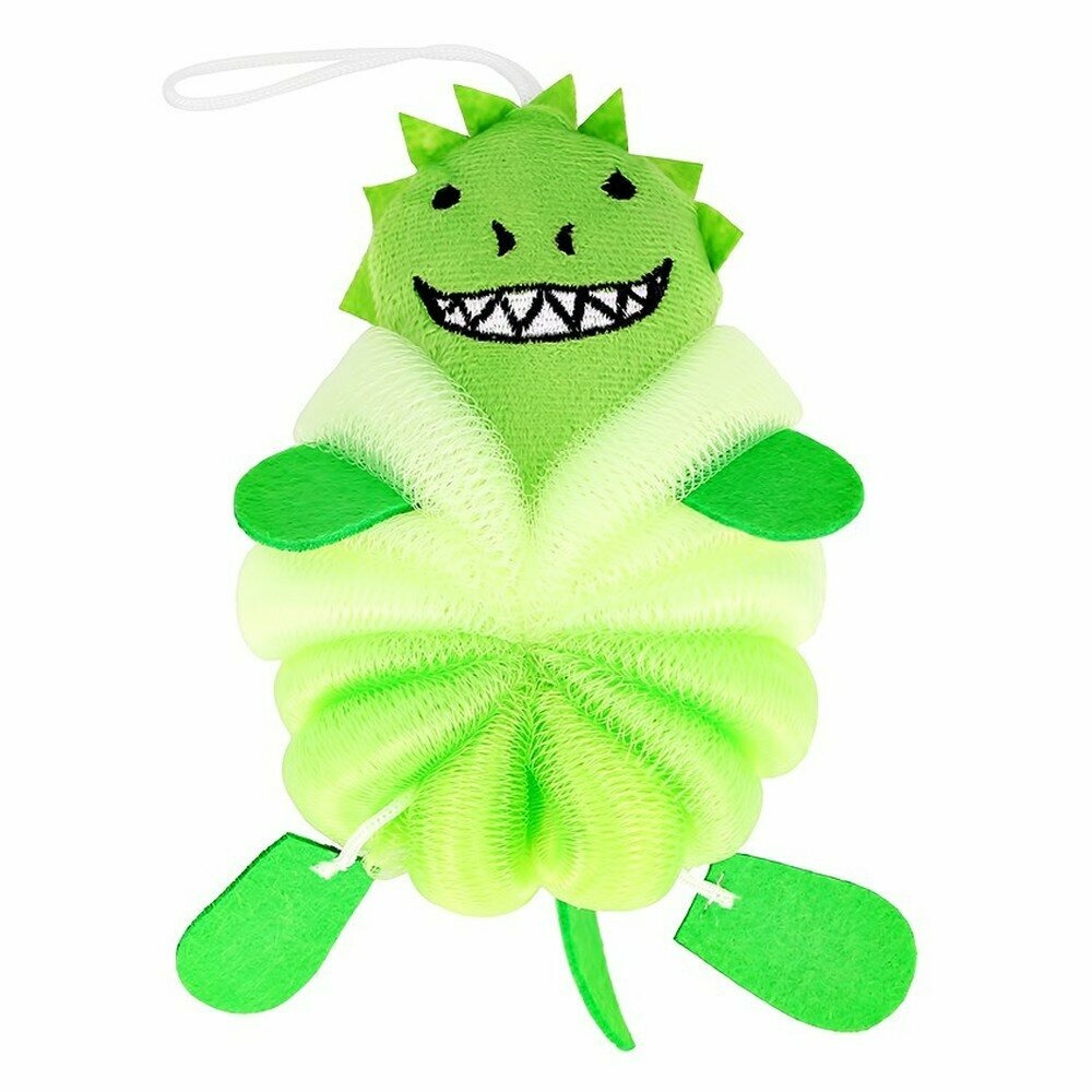 Мочалка для тела Deco KIDS Dragon, цвет светло-зеленый