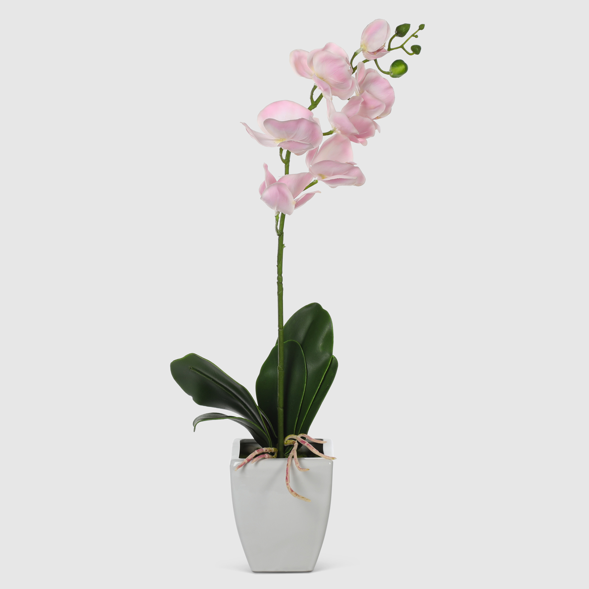 Орхидея в белом кашпо Конэко-О 575_10159_185 60 см цветок искусственный конэко о орхидея в декоративном кашпо 57 см