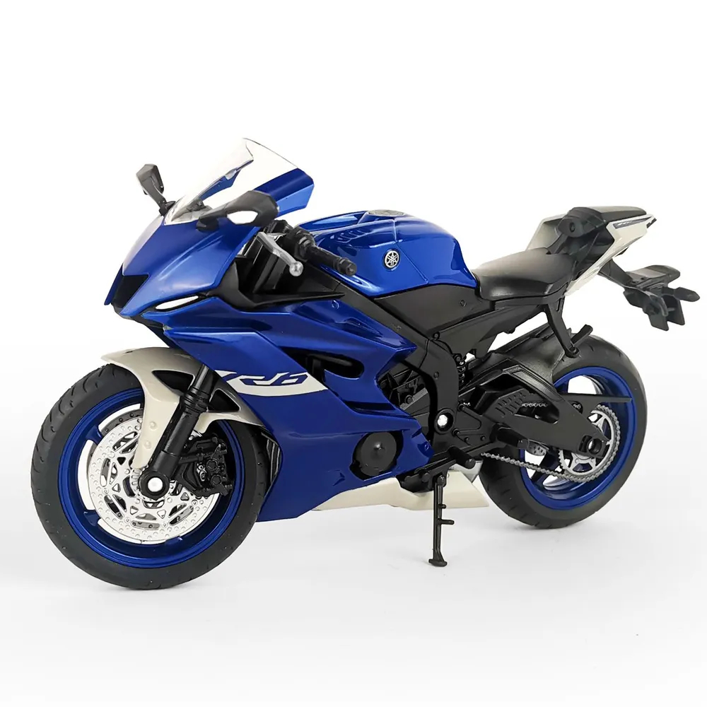 Мотоцикл Welly 1:12 Yamaha YZF-R6 синий прокладка крышки мотоциклетного генератора для yamaha yzf r6 yzf600 600 racebase 2c0 15451 01 2c0 15451 00 магнитные прокладки двигателя статора