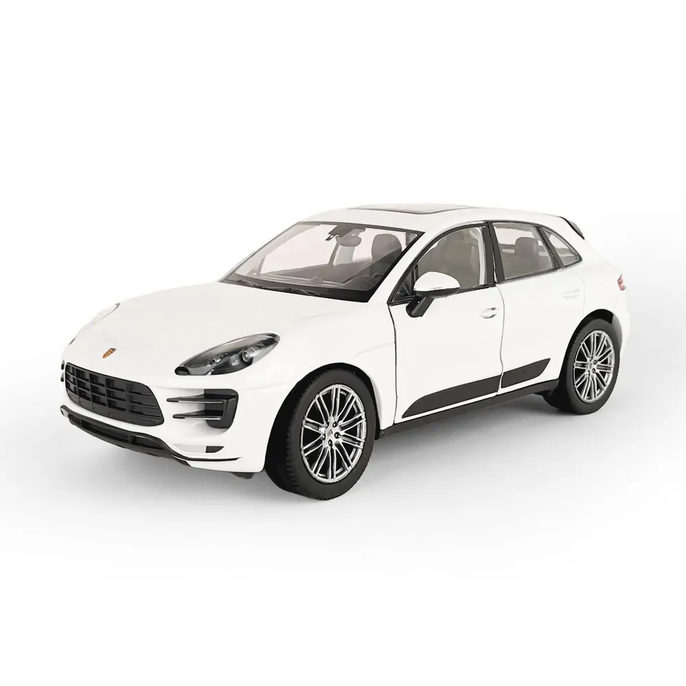 Машинка Welly 1:24 Porsche Macan Turbo белый welly 1 24 porsche 911 turbo 3 0 alloy luxury vehicle diecast pull back cars model toy collection