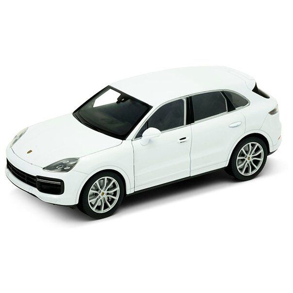 Машинка Welly 1:24 Porsche Cayenne Turbo белый welly 1 24 porsche 911 turbo 3 0 alloy luxury vehicle diecast pull back cars model toy collection