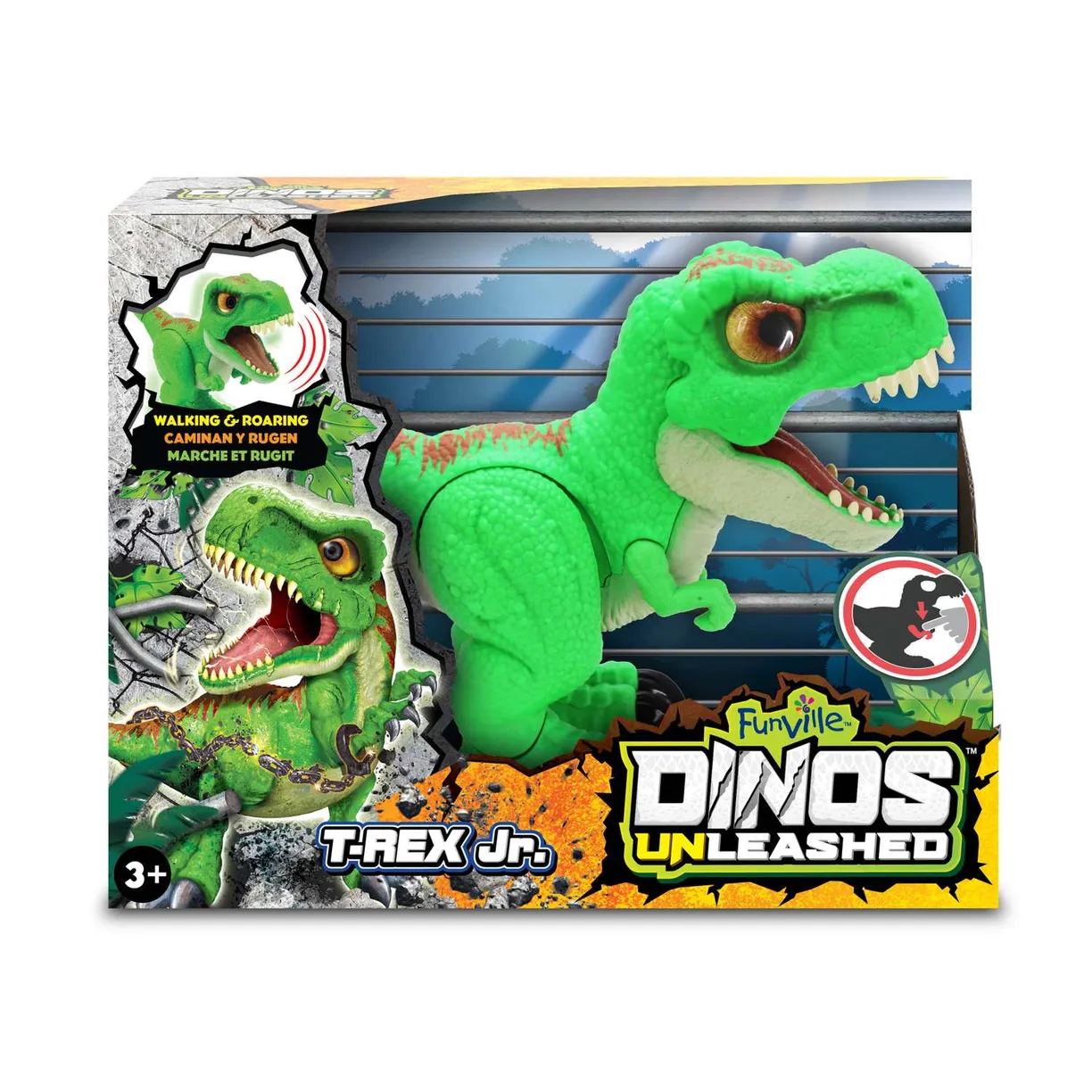 фото Интерактивный динозавр dinos unleashed т-рекс со звуковыми эффектами