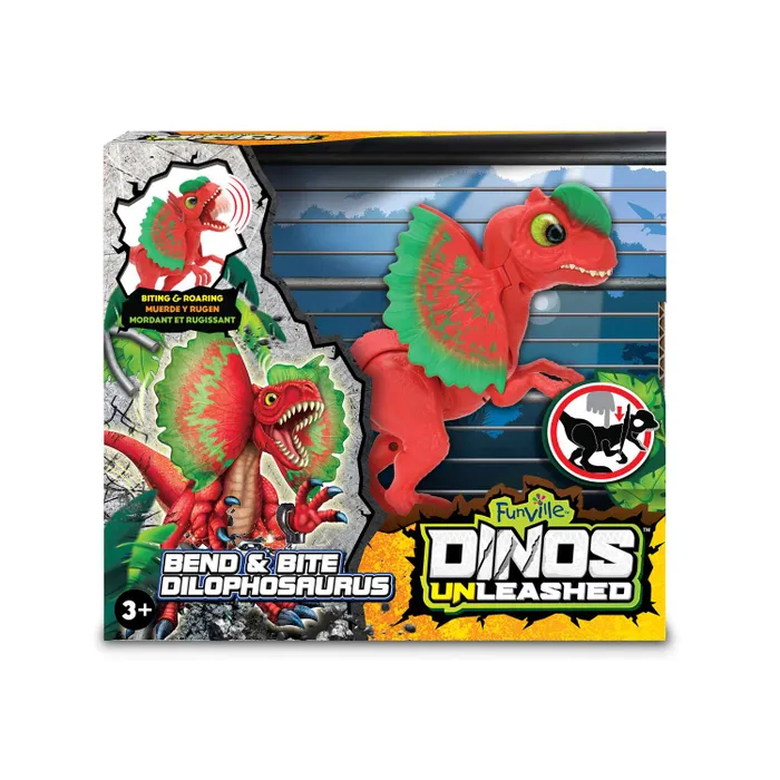 фото Интерактивный динозавр dinos unleashed дилофозавр со звуковыми эффектами