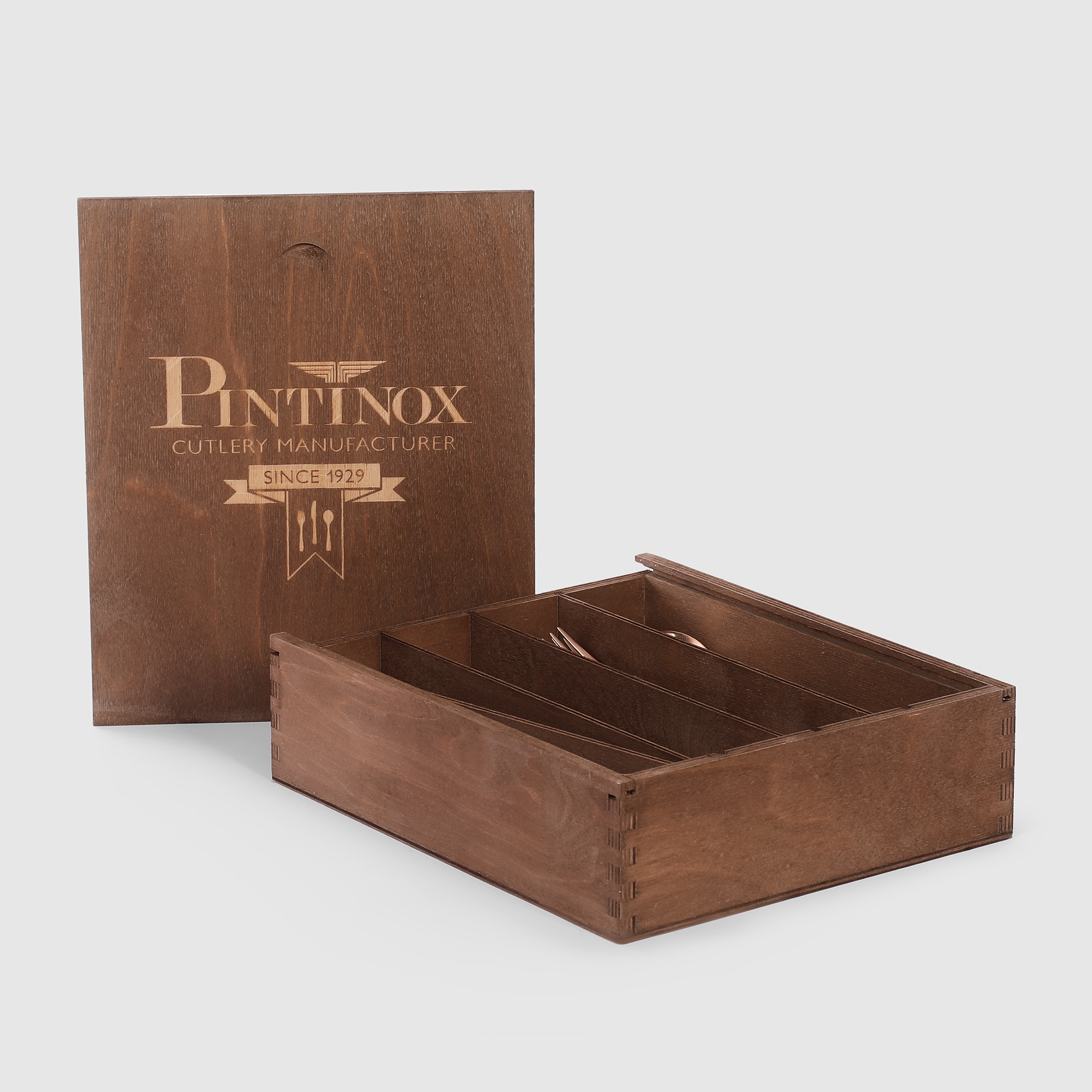 Набор столовых приборов Pintinox Satin cop 24 предмета 6 персон, цвет бронзовый - фото 12