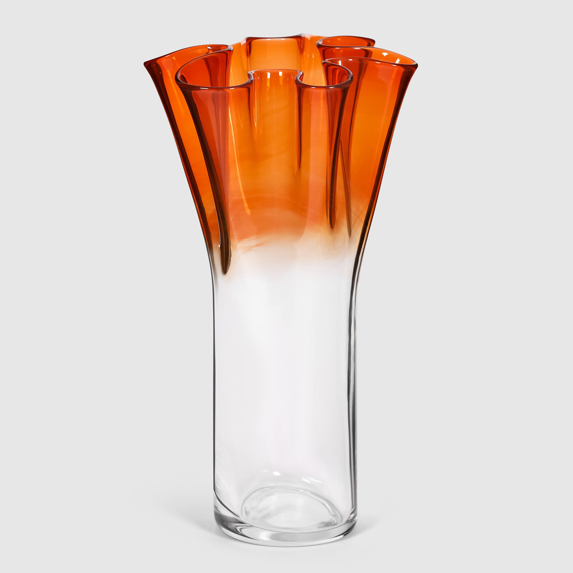 ваза feston оранжевая 20 см Ваза Tognana Bizzare оранжевая 32 см