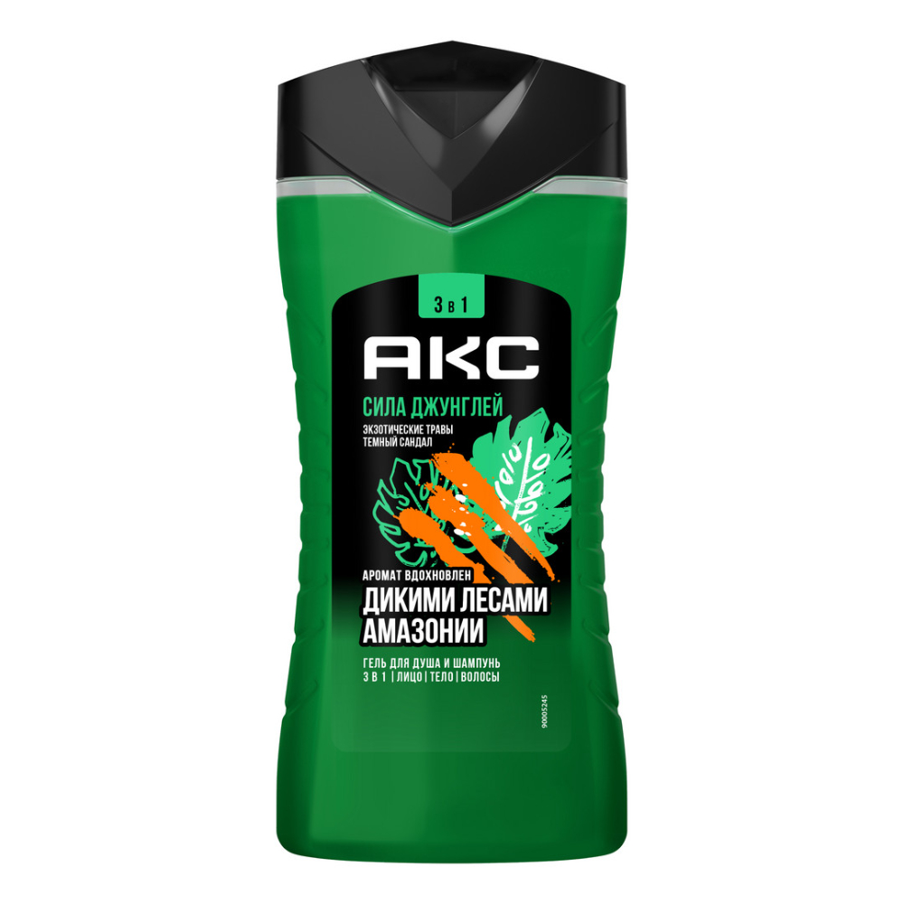 Гель для душа и шампунь Axe Сила джунглей 250 мл