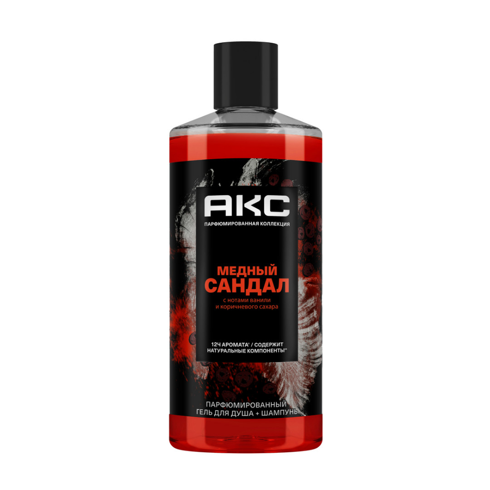Гель для душа и шампунь АКС Медный сандал 400 мл
