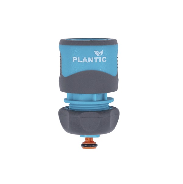 Коннектор с аквастопом 1/2 Plantic light (39369-01) коннектор для шланга plantic light 1 2