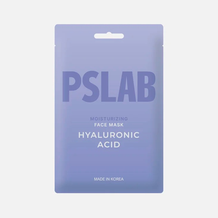 Маска для лица PSLAB Hyaluronic acid увлажняющая 23 мл маска для лица и подбородка collagen разгл морщин упругость и эласт 1шт
