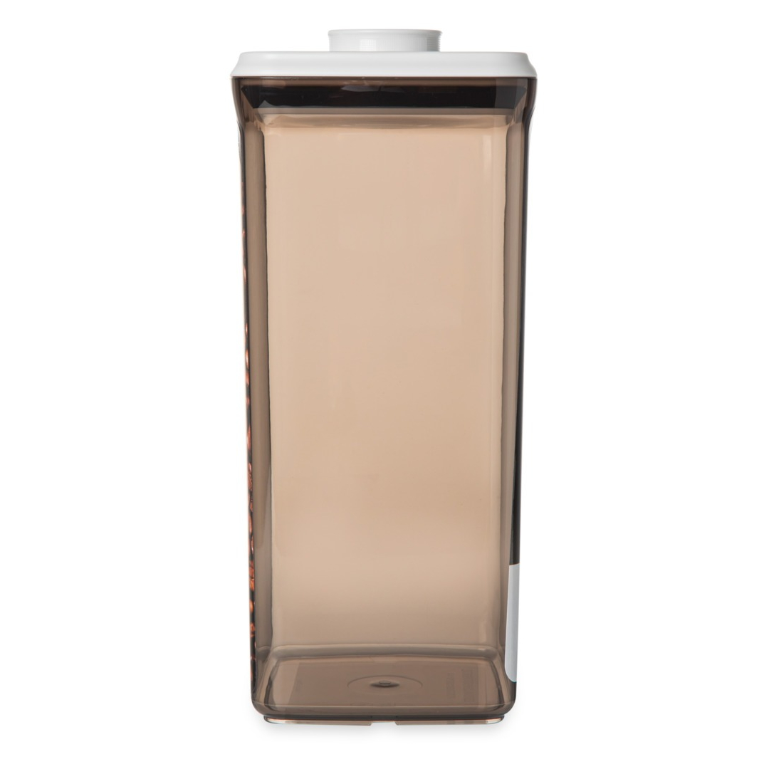 Контейнер WO Home Click с вакуумной крышкой коричневый 2500 мл, цвет белый - фото 3