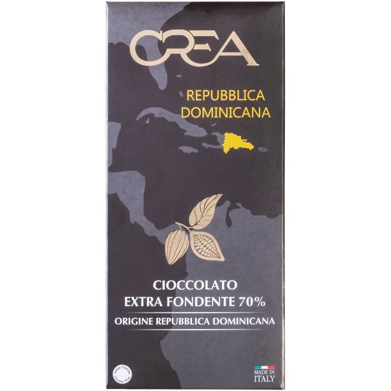 Шоколад Crea Dominican Republic горький 70% 100 г лента атласная 40 мм × 23 ± 1 м горький шоколад м496