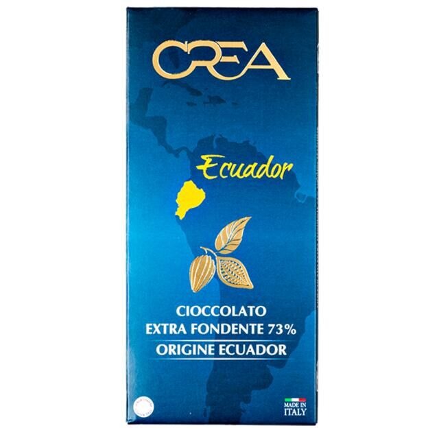Шоколад Crea Ecuador горький 73% 100 г лента атласная 40 мм × 23 ± 1 м горький шоколад м496