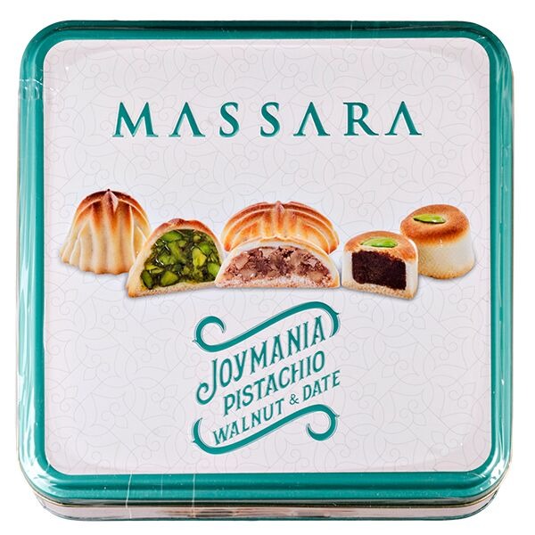 Печенье  Massara Joymania ассорти фисташка 400 г финики metro chef сушеные без косточки 500 гр