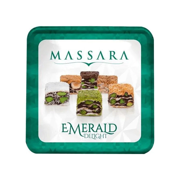 Рахат-лукум  Massara Emerald delights 226 г рахат лукум с ванильным вкусом 1 кг тм подари чай