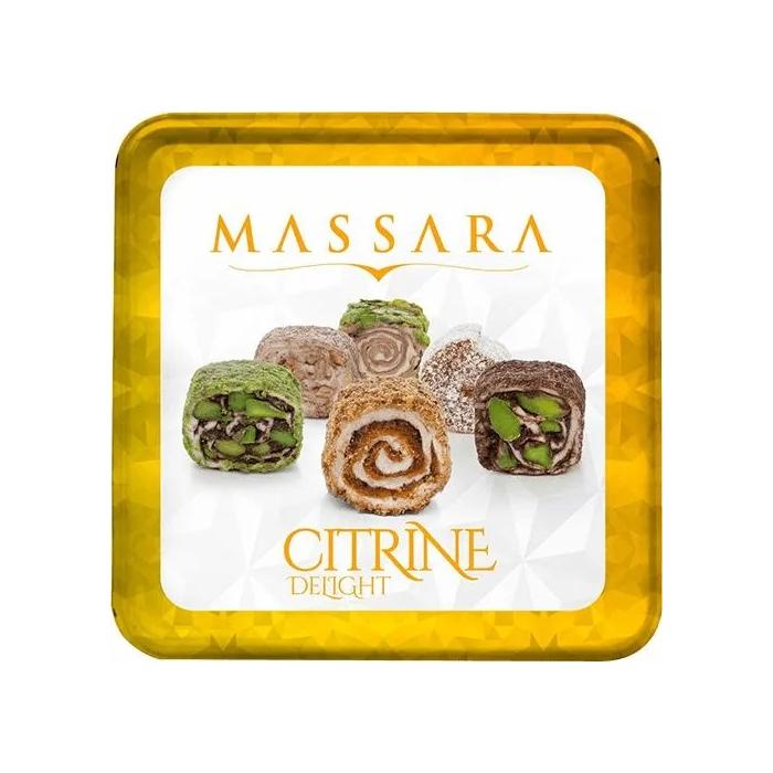 Рахат-лукум  Massara Citrine delights 226 г рахат лукум с ванильным вкусом 1 кг тм подари чай