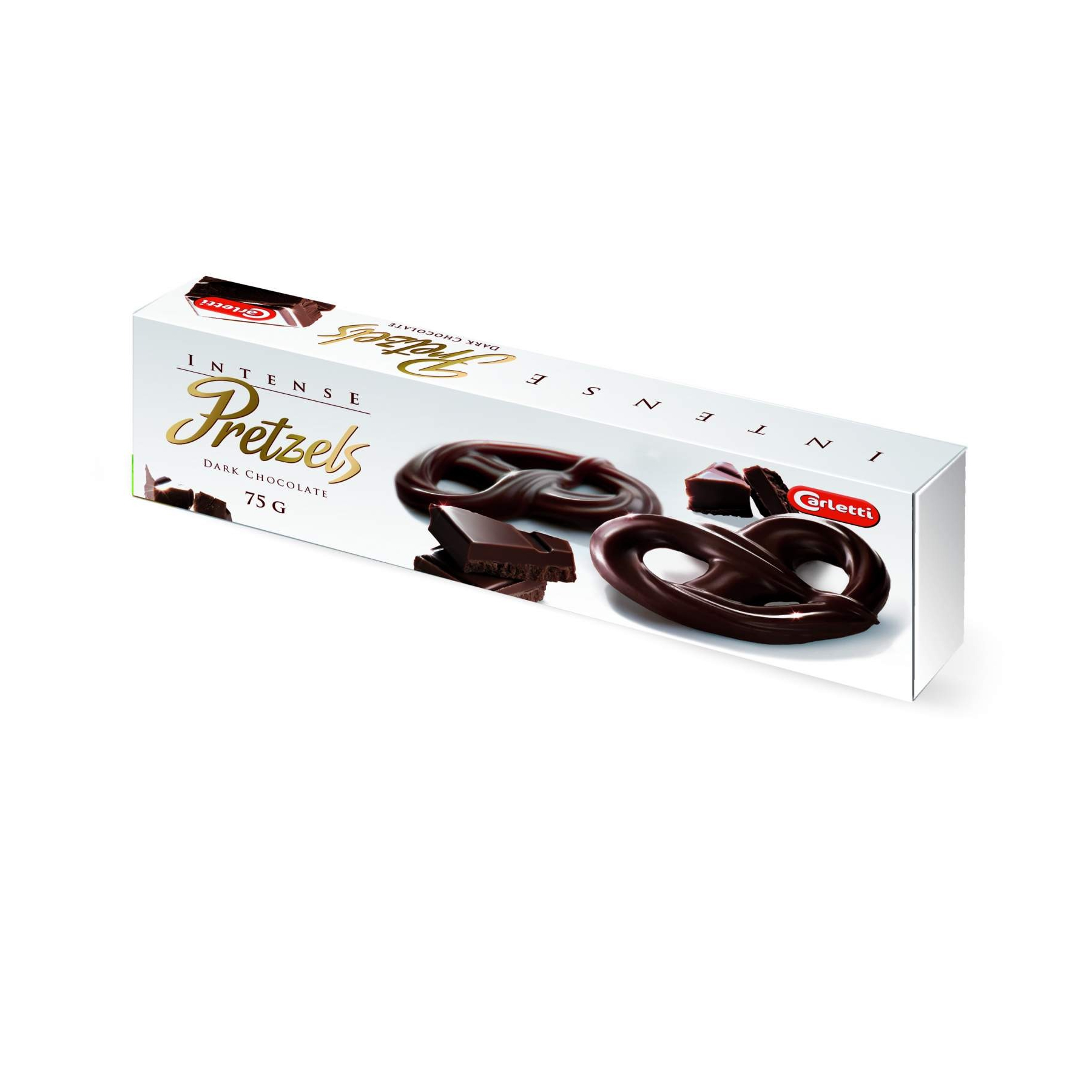 Крендельки Carletti Inrense pretzels из темного шоколада 50% 75 г