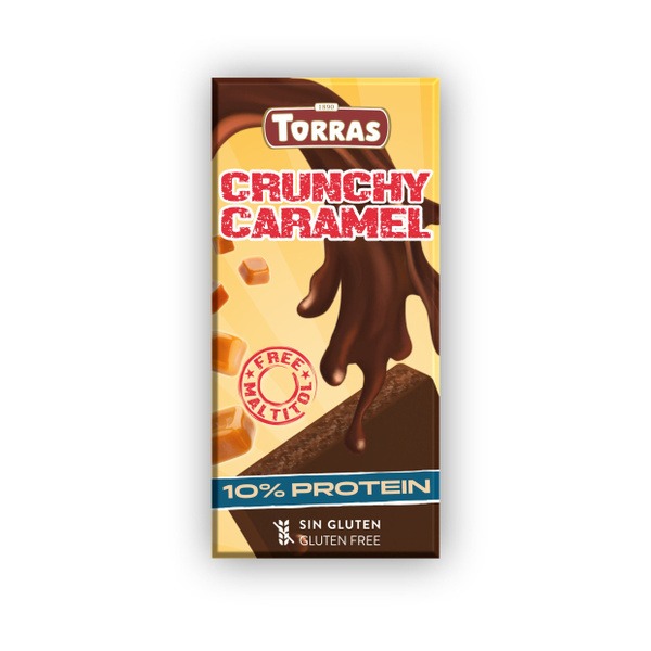 Шоколад  Torras горький 60% с эритритом, стевией, соевым белком и карамелью с солью без сахара 100 г шоколад ozera dark горький какао 55% 90 гр