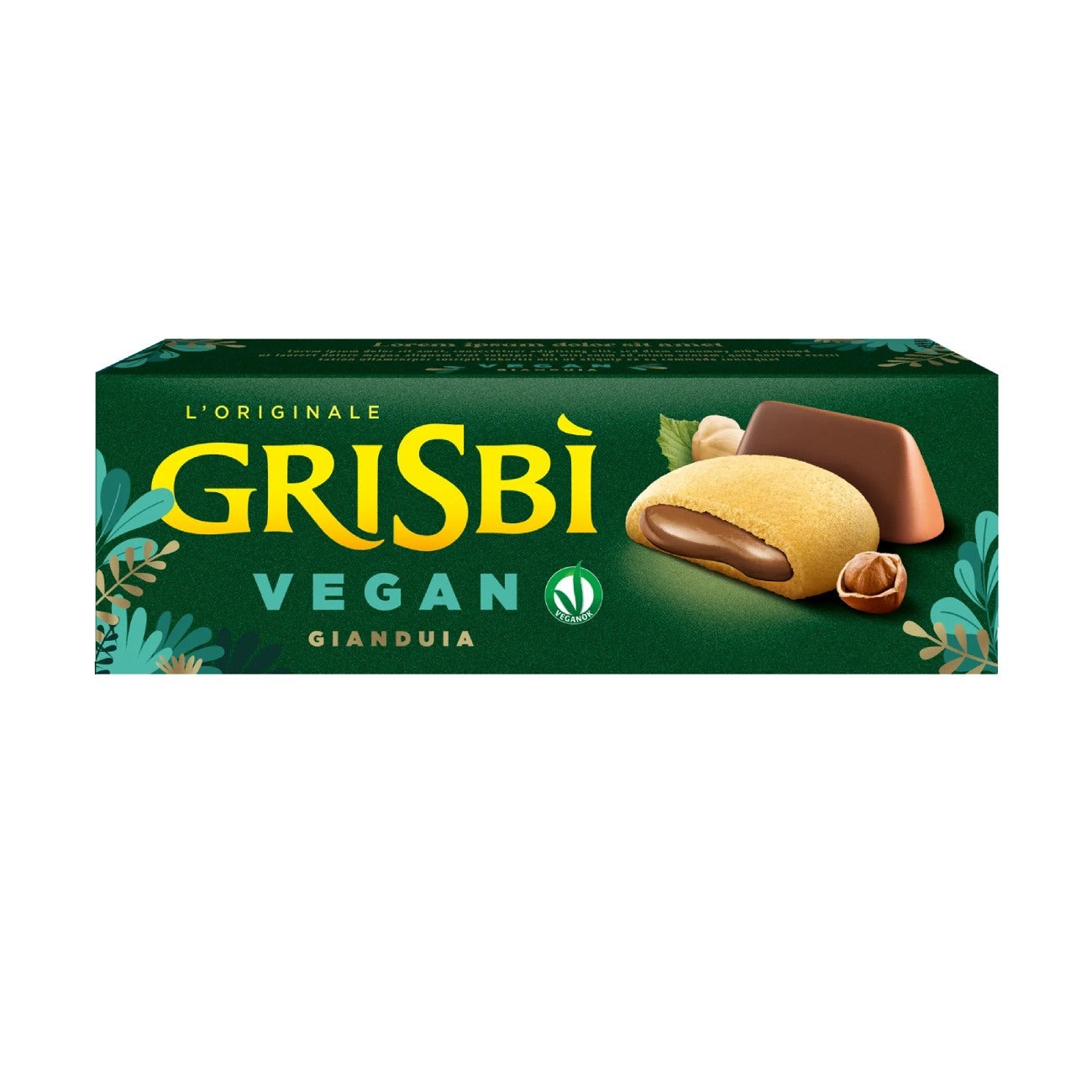 Печенье Grisbi веганское с начинкой джандуйя 135 г