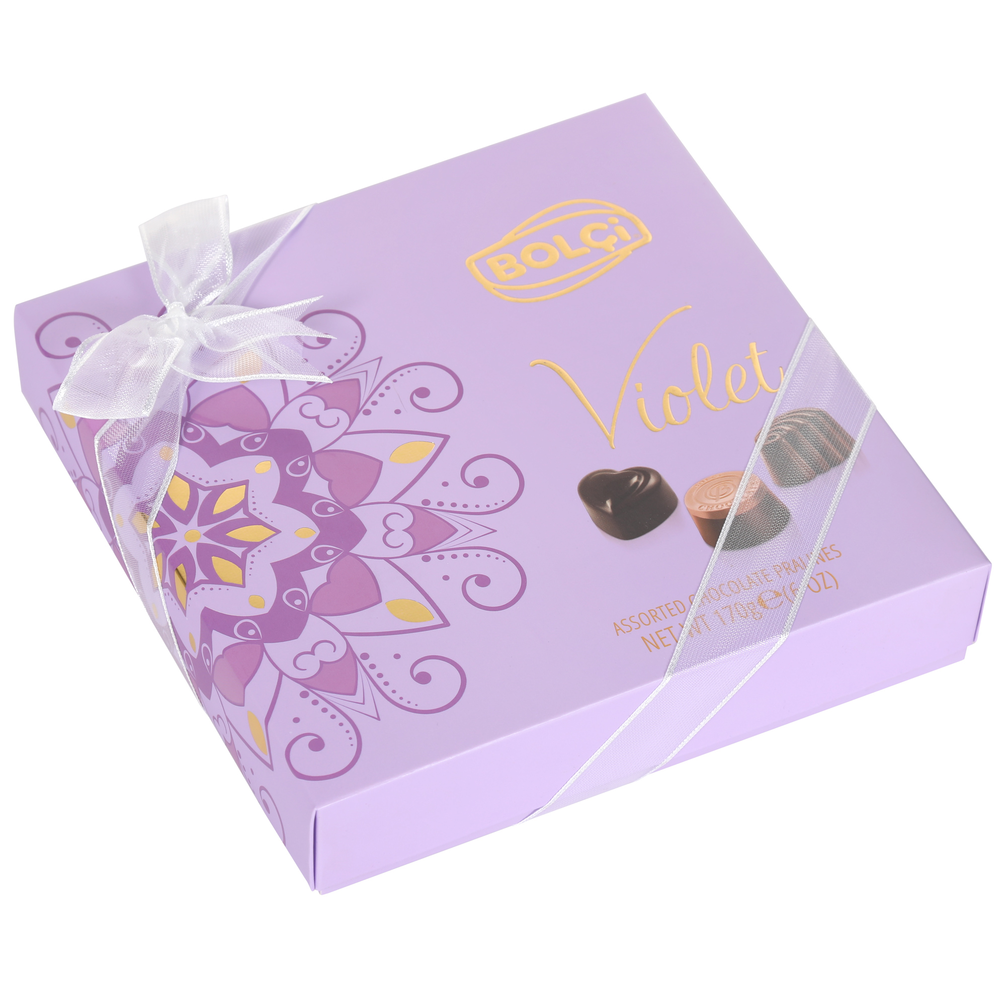 набор шоколадных конфет bolci christmas 465 г Набор шоколадных конфет Bolci Violet 170 г