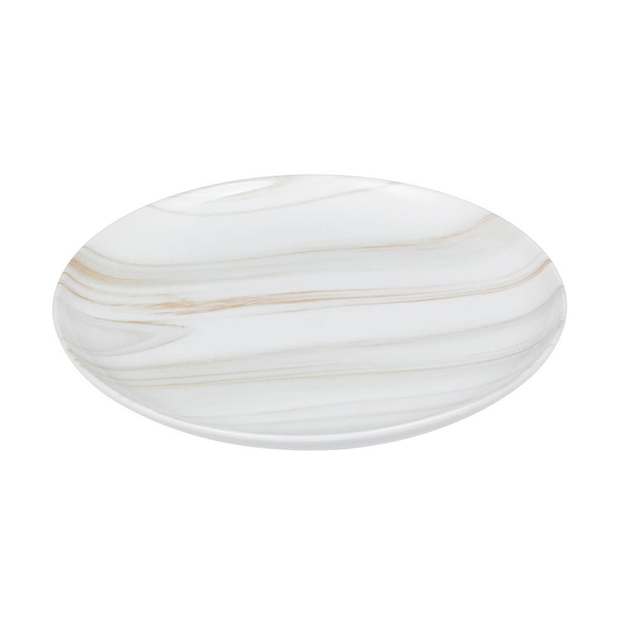 Тарелка закусочная Home & Style The royal marble 21 см, цвет белый - фото 1