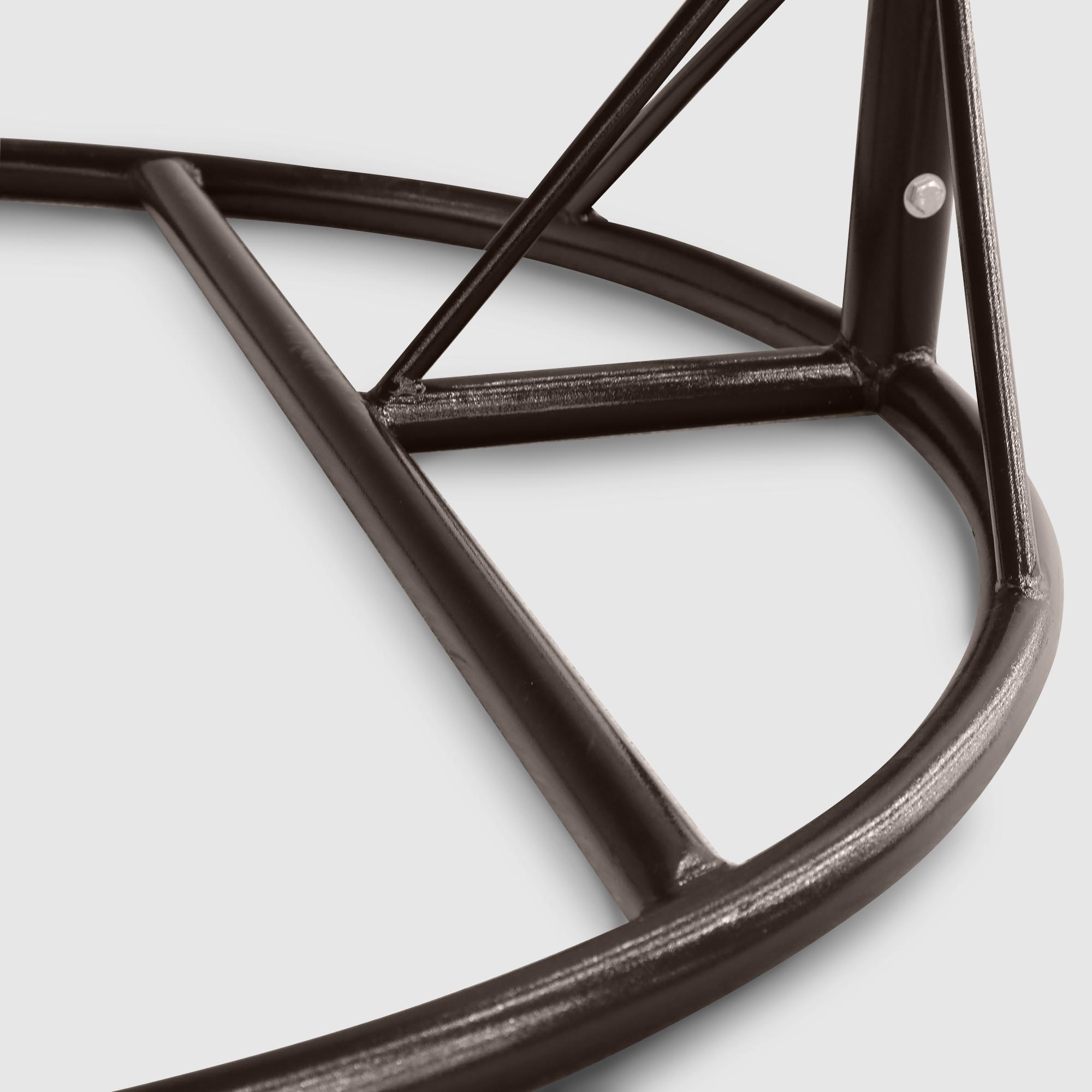 Кресло подвесное Ns Rattan темно-коричневое с бежевым, цвет темно-коричневый - фото 6