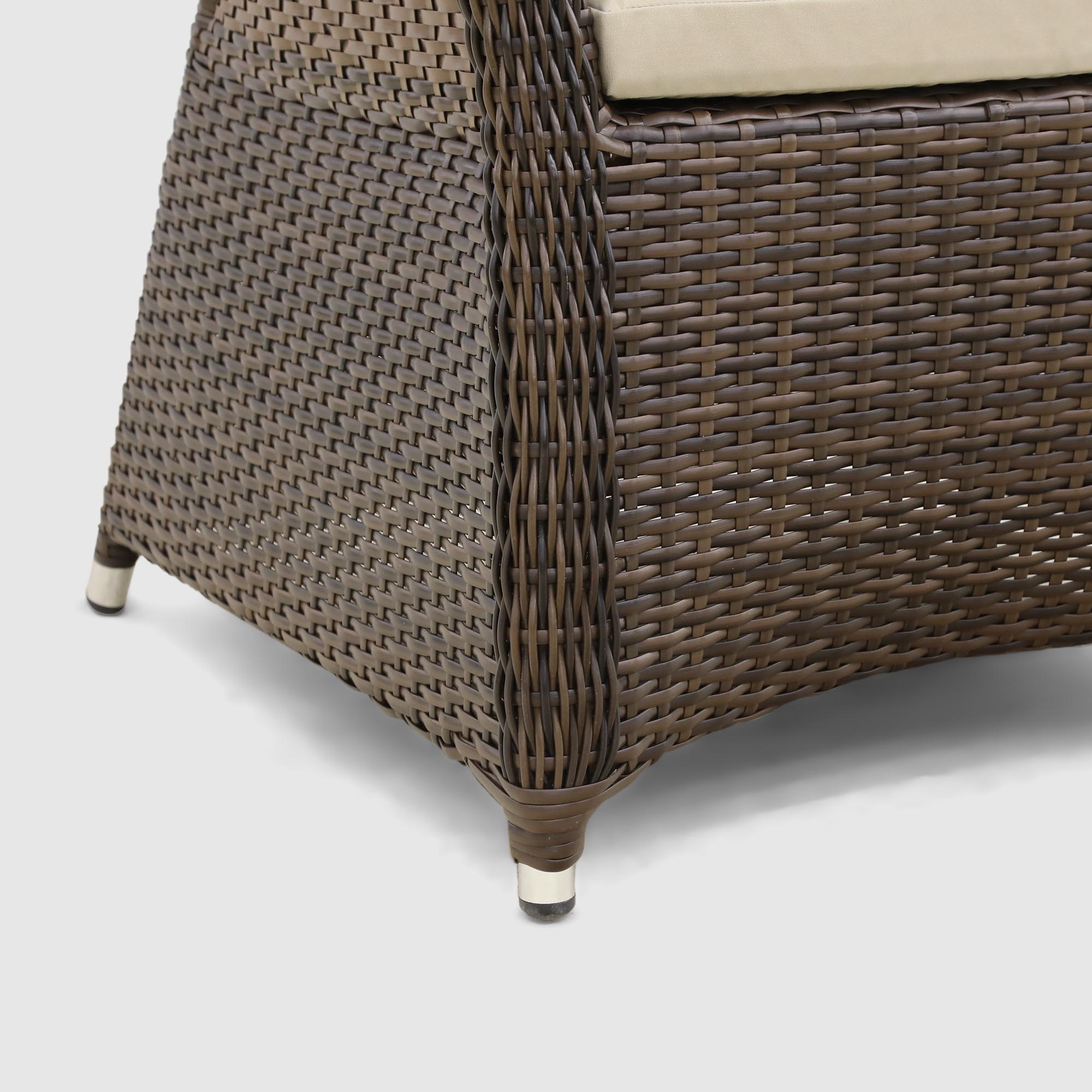 Комплект мебели Ns Rattan 2 кресла и столик, цвет коричневый, размер 65х90х80 - фото 9