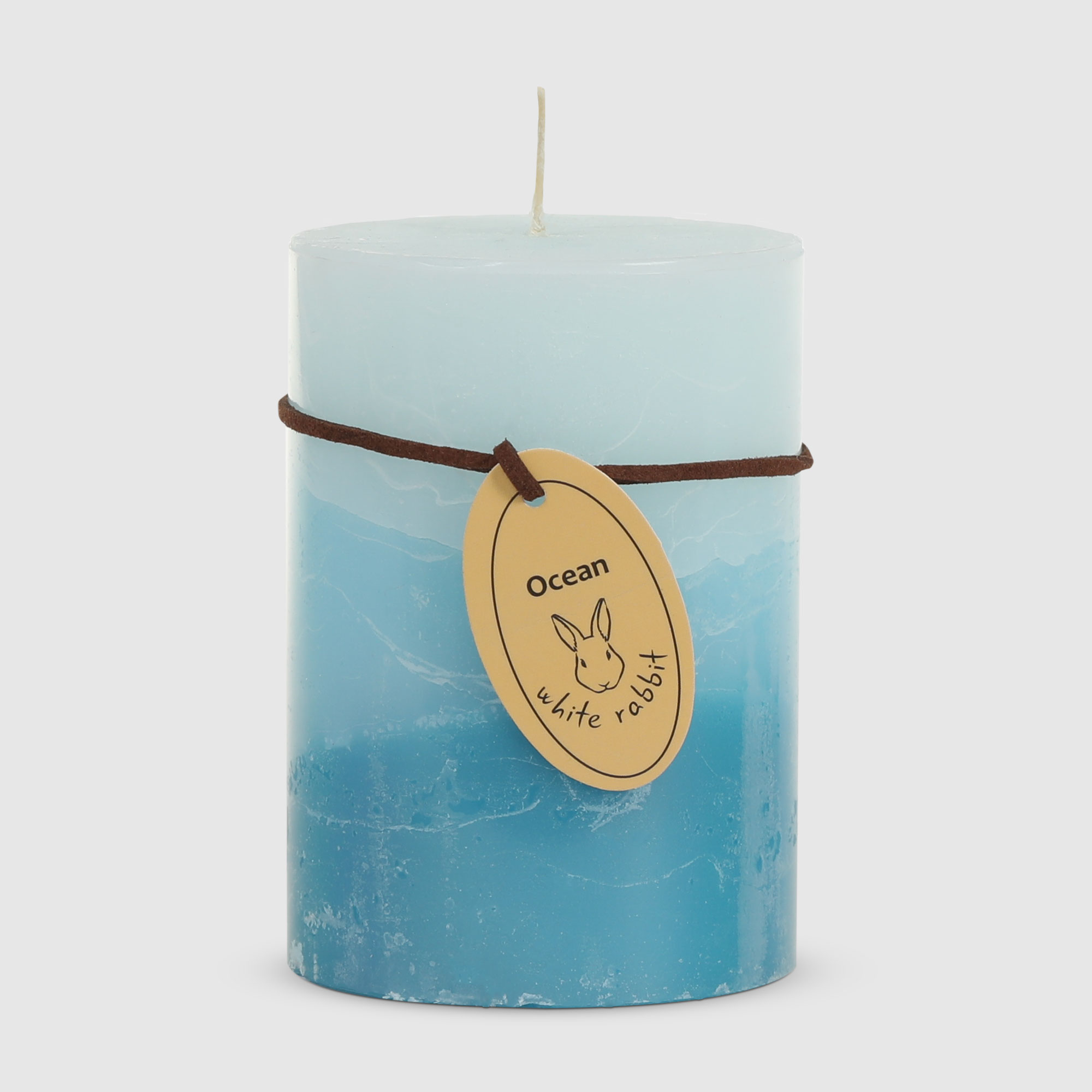 свеча ароматическая sunford океан 6 8х15см голубой Свеча ароматическая трёхцветная White Rabbit океан 7х10 см