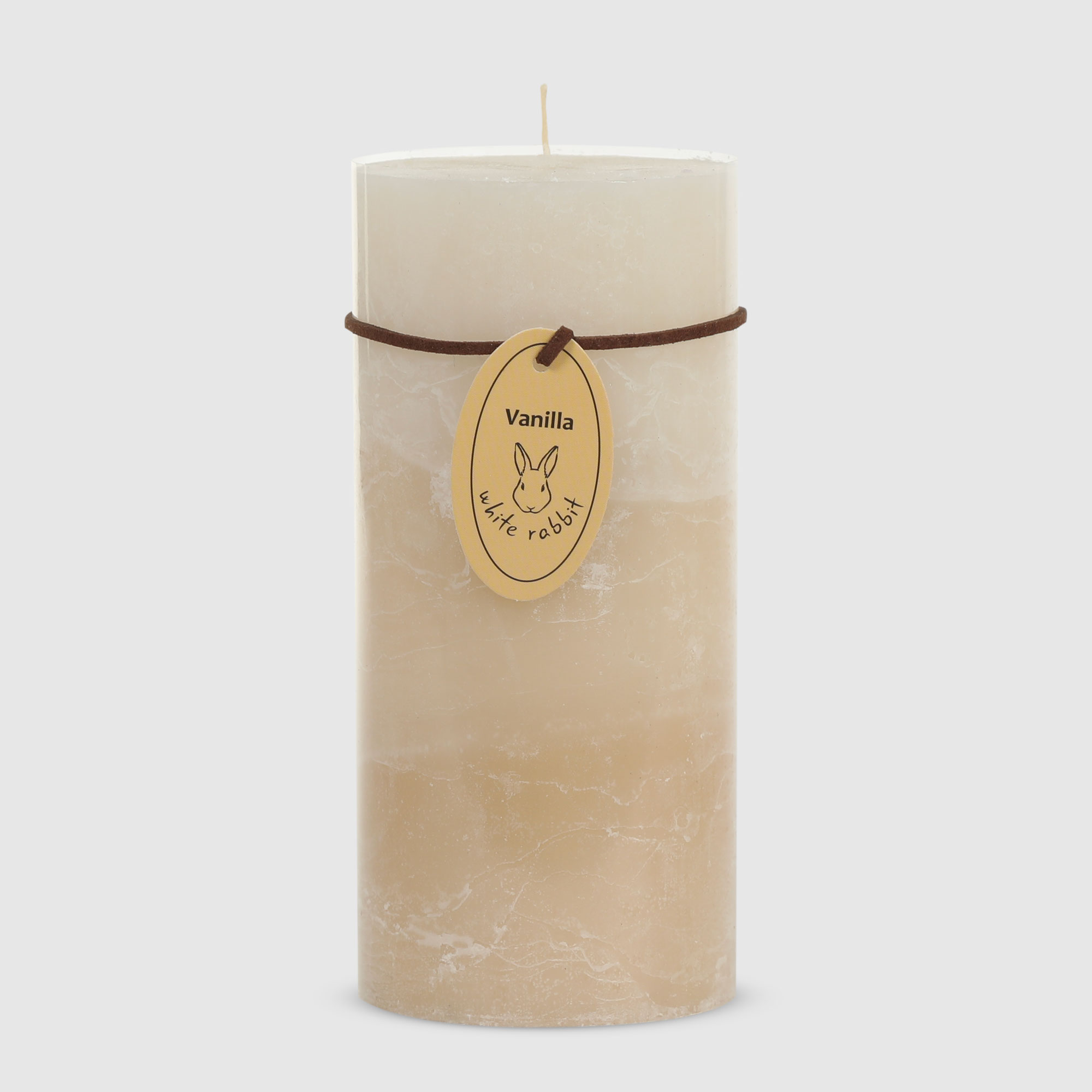свеча ароматическая grace cole white nectarine Свеча ароматическая трёхцветная White Rabbit ваниль 7х15 см
